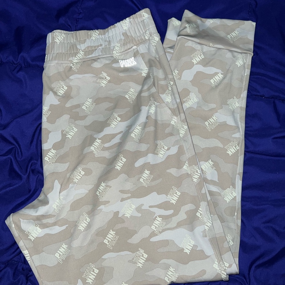 Pink camo joggers